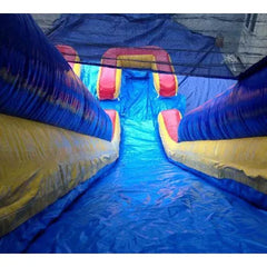 20-Ft. Dual-Lane Inflatable Water Slide with Pool, Wet/Dry Design