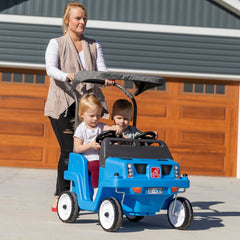 Kids 2-Seat Side-by-Side Push Car, Push Ride-On SUV, Double Seat Ride-On Toy Vehicle for Toddlers and Young Children