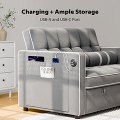 3-in-1 Convertible Sleeper Sofa Bed