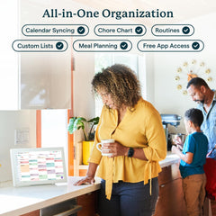 15 Inch Digital Wall Planner & Chore Chart, Smart Family Calendar Organizer Display for Home Organization